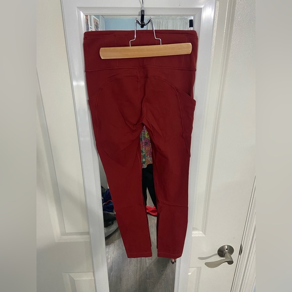 Lululemon Fast & Free 25” Tight *Nulux 28" Dark Sport Red - Picture 4 of 5